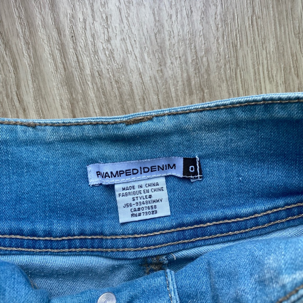 Light Blue Ripped Skinny Jeans - Picture 4 of 5